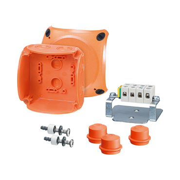 HEN FK 0404 Krabicová rozvodka se zachováním funkčnosti se svorkovnicí 4 mm2, Cu