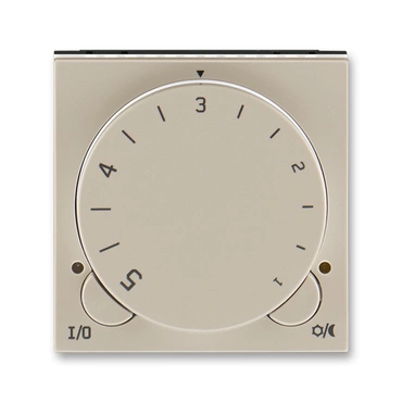 Termostat univerz. ABB Levit 3292H-A10101 18, , macchiato/bílá, s ot. nast. teploty (ovl.jedn.)