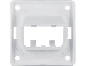 HAG 945592509 Deska, nosná pro 2 moduly MINI-COM, Integro přístroje, bílá, lesk
