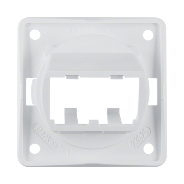 HAG 945592509 Deska, nosná pro 2 moduly MINI-COM, Integro přístroje, bílá, lesk