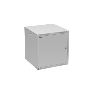 Rozvaděč nástěnný SOLARIX GrandND-12U-66-21-G, 19", 12U, RAL 7035, 600x600 mm, plechové dveře