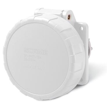 SCAME 435.3216/R Zásuvka vestavná IEC309 do 50V, rovná - 435.3216/R