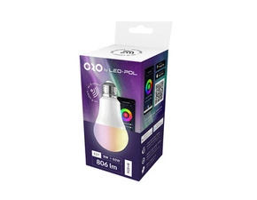 LED žárovka LED-POL Wifi Drive E27 A60 9W RGBW