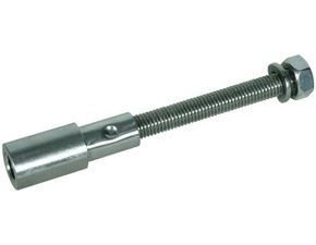 DEHN 478699  Závitový adaptér M10/10, l 130 mm, nerez (V4A) s maticí a pérovou podložkou, pro uz DEH DEHN