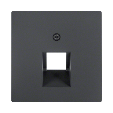 HAG 14076086 Centrální díl pro zásuvku datovou 1x RJ45, šikmá, Berker Q.x, antracit, sametová