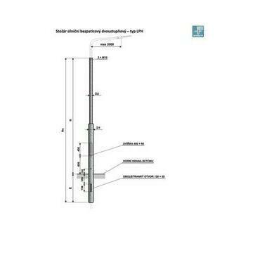 LPH 8 stožár silniční dvoustupňový