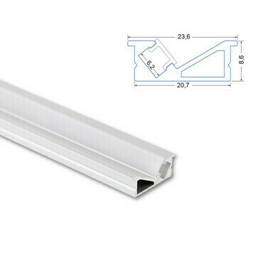 Profil vestavný MC LED VE 24x10mm bez difuzoru 1m
