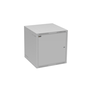 Rozvaděč nástěnný SOLARIX GrandN-12U-66-21-G, 19", 12U, RAL 7035, 600x600 mm, plechové dveře