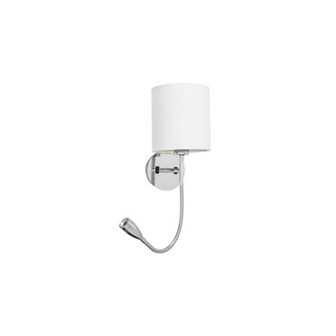 Svítidlo nástěnné RABALUX 6529 LARKIN chromová E27 1x MAX 40W+LED 3W