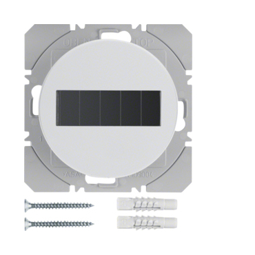 HAG 85655139 KNX RF tlačítko bezdrátové 1-násobné nástěnné, solární napájení, Berker R.1/R.3, bílá,