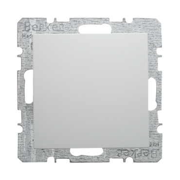 HAG 6710091909 Záslepka se středovým dílem, Berker S.1/B.x, bílá, mat