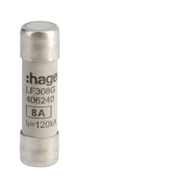 HAG LF308G Pojistka válcová, velikost 10x38, 8A gG, 500V AC