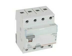 Chránič čtyřpolový LEGRAND 411804 TX3 CHRÁN. 4P 40A 300MA A-S