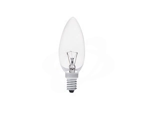 DAM Čirá speciální žárovka E14, 25W, 240-25, svíčka