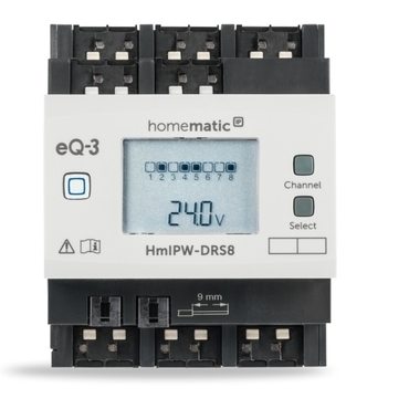 Smart ovladač osvětlení HOMEMATIC IP HmIPW-DRS8, drátový, 8 kanálů