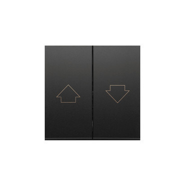 Kryt pro žaluziový ovladač SIMON DKZP1/49, SZP1 m, černá matná metalizovaná