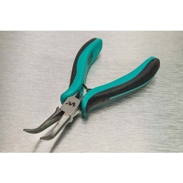 wpr11311 26-KZU-1 mini-kleště půlkulaté zahnuté v úhlu 45°, d.: 150mm