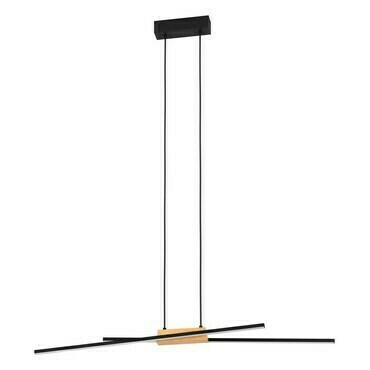 Svítidlo závěsné EGLO LED-HL 2 SCHWARZ HOLZ PANAGRIA