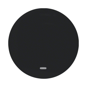 HAG 16212045 Kolébka s průhlednou čočkou, Berker R.1/R.3, černá, lesk