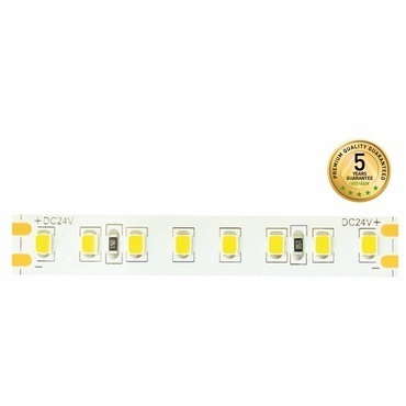 Pásek LED GREENLUX 128LED/12W/m IP20 24V 5m (*5m=1ks), teplá bílá