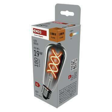 EMOS Z57311 LED DECO ST64 SMOKED 4,5W 180lm E27 WW+
