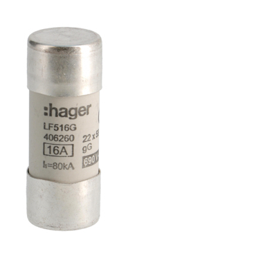 HAG LF516G Pojistka válcová, velikost 22x58, 16A gG, 690V AC