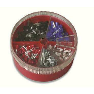 CIMCO  187603 Sada izolovaných dutinek Cu 0,5 - 2,5 mm2 (400 ks)