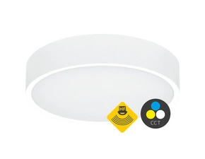 LED svítidlo stropní ECOPLANET vč. HF senz. 15W, CCT, 1650lm, IP65, bílá