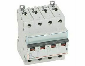 Jistič čtyřpolový LEGRAND 409060 DX3 4P B3 10000A/16KA