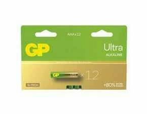 Baterie alkalická GP Ultra AAA (LR03) 12PP