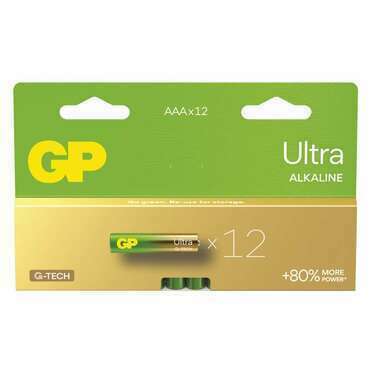 Baterie alkalická GP Ultra AAA (LR03) 12PP