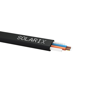 Kabel optický SOLARIX SXKO-FLAT-DROP-24-OS-HDPE, 12vl, DROP, Singlemode, 9/125, OS, HDPE, 1 m