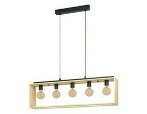 Svítidlo závěsné EGLO HL 5 E27 SCHWARZ HOLZ FAMBOROUGH