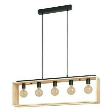 Svítidlo závěsné EGLO HL 5 E27 SCHWARZ HOLZ FAMBOROUGH
