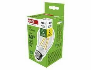EMOS ZF5148 LED FLM A60 3,8W(60W) 806lm E27 NW A CLASS