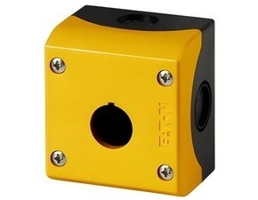 EATON 216536 M22-IY1 Skříňka pro povrchovou montáž, IP67, pro tlačítko nouzového zastavení, žlutá