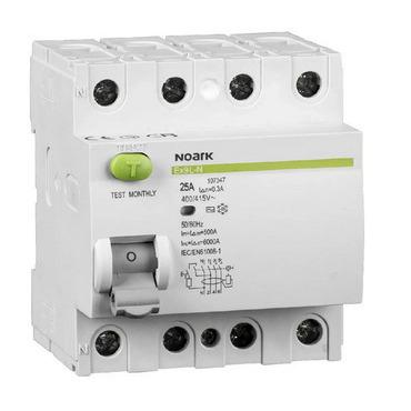 Chránič čtyřpolový NOARK 108362 Ex9L-N 4P 40A A 30mA, Icn=6kA, 4-pól, In=40A, I?n=30mA, typ  A