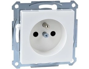 SCHN MTN2600-0319P Zásuvka 250V/16A se zemnícím kolíkem, clonky, ochrana před přepětím, System