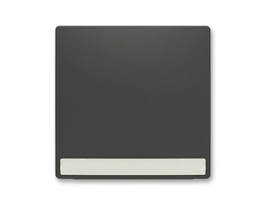 Kryt spínače ABB Zoni 3559T-A00610 237, matná černá, jednoduchý, s popisovým polem