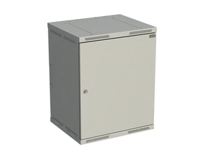 Rozvaděč nástěnný SOLARIX SENSA-15U-65-21-G, 19", 15U, RAL 7035, 600x500 mm, plechové dveře