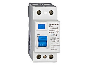 SCHRACK AR004203-- Proudový chránič AMPARO 10 kA, 40 A, 2P, 30 mA, AC