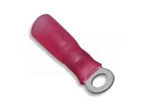 wpr8752 OKSM-1.5-M3.5 lisovací oko se smrštitelnou bužírkou s termoplastickým lepidlem, 0,5 - 1,5 mm