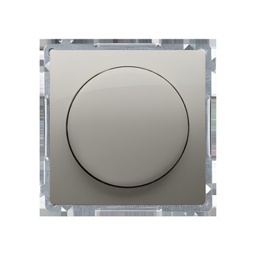 Stmívač pro stmívatelné LED SIMON BASIC BMS9L.01/29, ot. stm., tlač. sp., jednoobv., šr. sv., satén