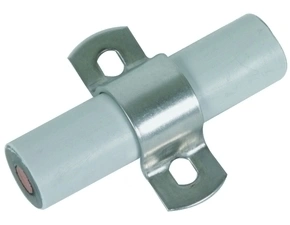 DEHN 275129  Dvoušroubá příložka pro vodič CUI D 20mm, s oválnými otvory 6,5x8,0mm, nerez DEHN DEHN