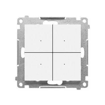 Ovladač tlačítkový SIMON TEK1W.01/111, pro ovládání dalších ovladačů GO, Control, Wi-Fi, bílá matná