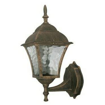 Venkovní nástěnné svítidlo Toscana antická zlatá E27 1×60W RABALUX 8392