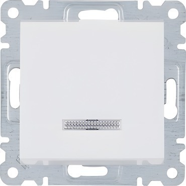 HAG WL0610 Spínač 1-pólový s podsvětlením, řazení 1, 16A/250V, bílá lesk