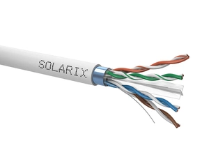 Kabel datový SOLARIX SXKD-6-FTP-PVC, CAT6, FTP, PVC, Eca, 500m, šedý