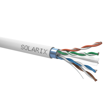 Kabel datový SOLARIX SXKD-6-FTP-PVC, CAT6, FTP, PVC, Eca, 500m, šedý