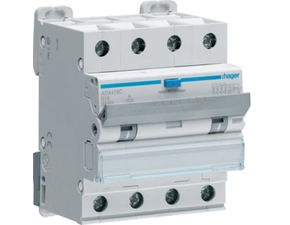 HAG ADX416D Proud.chr. s nadpr.ochr. char. B, 4-pól, 16A / 0,03 A, typ A, 10 kA